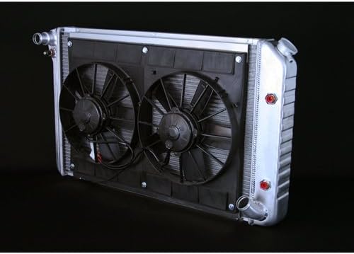 Dewitts 77-82 Corvette All Automatic Aluminum Dual 11" fans and wiring Radiator