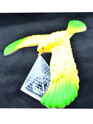 3 Pcs Cute Balancing Bird With Clear Triangle Stand (Colors May Vary) By C&H Solutions