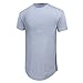Aiyino Men's Hipster Hip Hop Short Sleeve T-shirt With Zipper Trim