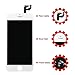 Screen Replacement for iPhone 6s Plus White 5.5 inch Retina LCD Screen Replacement 3D Touch Digitizer Frame Assembly with Tempered Glass Screen Protector + Repair Tools + Instruction by Brinonac