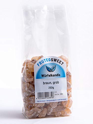 teeverliebt - Würfelkandis braun grob I 5x 250g braune Kluntjes I Kandis-Würfel mit leckerer Karamell-Note - klassischer brauner Kandis-Tee-Zucker I Kluntje Kandis-Zucker braun 5x 250 g