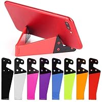 URTop 4Pcs Universal Foldable Phone Stand Holder Colorful V Shaped Smartphone Tablet PC Desktop Holder?Random Color?