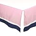 The Peanut Shell Nautical Whales and Anchors Pink 3 Piece Crib Bedding Set