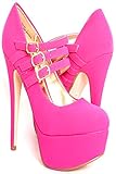 Lolli Couture TRIPLE STRAP PLATFORM 6 INCH HIGH HEEL