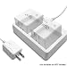Charger for Arlo Netgear Batteries (2 Ports White) - for Arlo Security Light & Arlo Pro Smart Home Cameras & Arlo Pro 2 & Arlo Go Batteries VMA4410 ALS1101 ALS1101 by Sully primary
