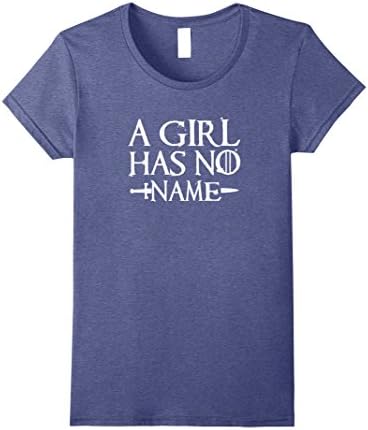 Womens Got Your A Girl Has No Name Shirt Medium Heather Blue