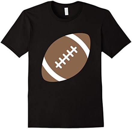 Mens Football Emoji T-Shirt Foot Ball American Field Ball Medium Black