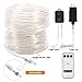 B-right LED Rope Lights Outdoor, 72ft 200 LED String Lights Plug in Remote Dimmable 8 Modes Waterproof Indoor Outdoor Rope String Lights for Tree Patio Garden Fence Roof Decoration (Warm White)