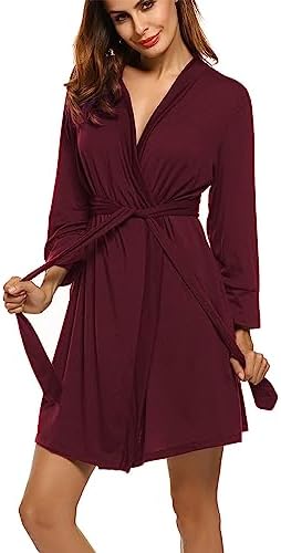 amazon ladies winter dressing gowns Luxalzxs Long Bath Robe for Women Thick Shawl Collar Turkish Bathrobe Soft Cozy Nightgown Sleepwear Plush Flannel Pajamas Winter Housecoat