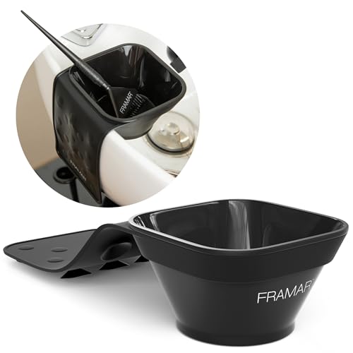 FRAMAR Toning Tub Hair Dye Bowl – Hair Color Bowls For Hairstylist, Hair Color Bowl, Hair Color Mixing Bowl, Hair Dye Bowls, Suction to Sink or Shampoo Station For Easy Toning – 2pc
