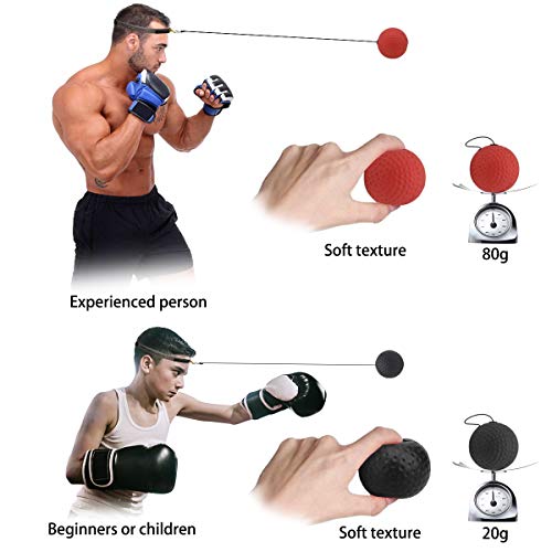 image for MiJiTec Boxing Reflex Ball, Fight Reaction Ball - Boxing Punching Trai