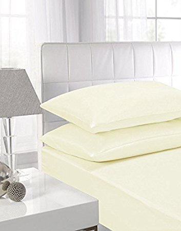 NIYS Luxury Bedding 100% Egyptian Cotton Pillowcase pair House Wife Pillowcase pair 2 pack (Cream, Pillowcase Pair) — image 1