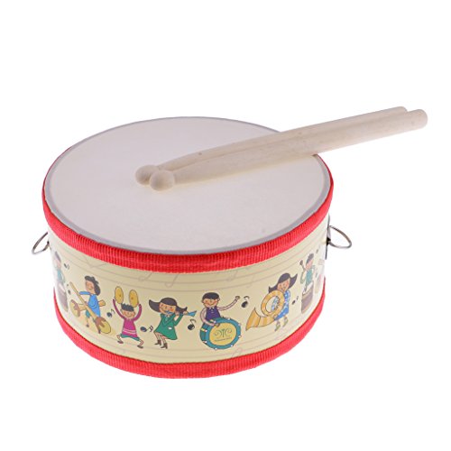 image for MonkeyJack Durable Polyester Snare Drum Hand Percussion Set for Kids M