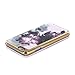 Official TED BAKER SS16 iPhone 6 / 6S Case - Luxury Folio Case / Cover in Flower Design for Women with Built-In Interior Mirror for the Apple iPhone 6 and iPhone 6S - MARIEL - Nude