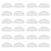 Eyeglass Nose Pads, LOKMAN 12 Pairs 1 mm Anti-Slip Adhesive Nose Pads Clear Silicone Eyeglass Pads for Eyeglass Sunglasses, Ultra Soft (Transparent)