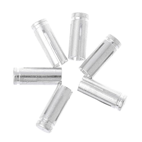 ULKEME 6 Pcs Dart Flight Protector Aluminum Alloy Material Silver - Thumbnail 2
