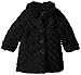 Calvin Klein Baby Girls' Black Faux Fur Jacket, Black, 12 Months