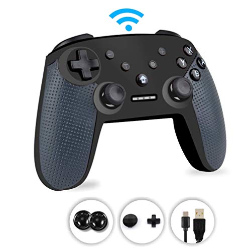Switch Pro Controller, Wireless Rechargeable Switch Controller Remote Gamepad Joystick for Nintendo Switch, Supports Gyro Axis, Turbo and Dual Vibration