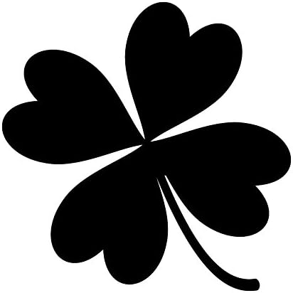 Amazon Co Jp 四葉 クローバー カッティング ステッカー ブラック 黒 Vv0069 1bl 車 バイク