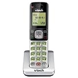 VTech CS6709 Accessory Cordless Handset, Silver/Black | Requires VTech CS6719, CS6729, CS6829, or CS6859 Series Phone System to Operate
