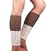 Coromose 2015 Women Leg Warmer Knit Boot Socks Topper Cuff (Khaki)