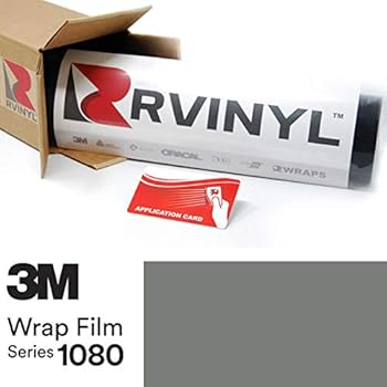 3M 1080 S51 Satin Battleship Gray 5ft x 13ft W/Application Card Vinyl Vehicle Car Wrap Film Sheet Roll