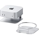 Hagibis Mac mini M4 Stand Storage Holder Aluminum Dock Heat Dissipation Bracket Cooling Mount Accessories for Mac mini M4 Pro