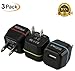 Wall Charger,[3 PACK]Single Port USB Plug,Portable Travel Adapter [CE,FCC,ROHS CERTIFIED],for iPhone SE / 6s / 6 / 6 Plus, iPad Air 2 Pro/mini 3,Galaxy S7 Edge S6 Edge / Edge+, Note 5, LG G5.[Black]