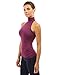 PattyBoutik Women's Halter Turtleneck Open Back Blouse