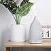 Vyaime Stone Essential Oil Diffuser, Ceramic Hand-Crafted Ultrasonic Aromatherapy Humidifier, 7 Color LED Night Lights Auto Shut-off for Home Office Baby Room(White)thumb 2