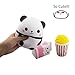 TOYHUYI Pack of 3 Jumbo Slow Rising Squishies Kawaii Popcorn Milk Box Panda figure Charms Scented Squeeze Toy, Stress Relief Toy For Fun