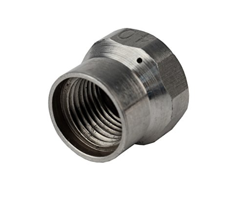 Schieffer 1/8" x 100' 4800 PSI Thermoplastic Sewer Jetter Hose & MTM Hydro 5.0 Orifice Button Nose Nozzle