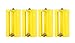 Whizzotech Parallel AA to D Battery Adapters Holder 1.5V Output Case Box 3 AA to 1 D Converter Pack of 4 (Yellow)