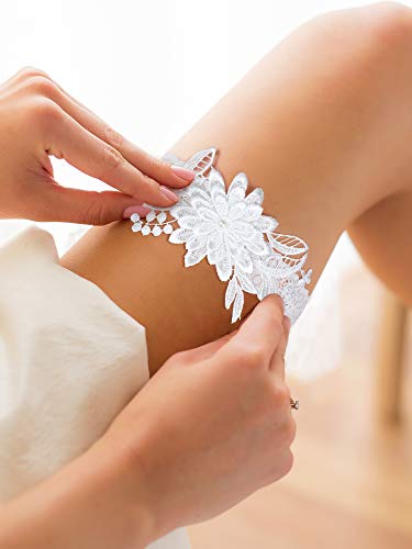 6 Pieces+Wedding+Garters+Bridal+Garter