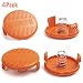 X Home Weed Eater Spool Cap Covers Compatible with Black Decker GH900 GH600 LST522 LCC140 String Trimmer, Replacement RC-100-P Edger Parts, 385022-03 Bump Cover Cap (4 Caps, 4 Spring)