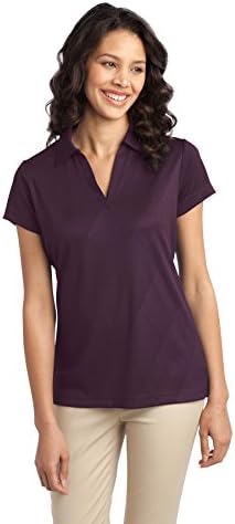 Port Authority Ladies Tech Embossed Polo. L548 Bermuda Purple XS