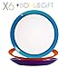 Primrose Colorful Dinner Plates by Madero Kitchen - Set of 6 LARGE SIZE Ceramic Plates - 11 Inch - 100% Secure Packaging - BEAUTIFUL DESIGN and 6 DIFFERENT COLOURS! Also individual items available.