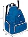 LISH Game Point Tennis Backpack w/ Shoe Compartment - Racket Holder Equipment Bag for Tennis, Racquetball, Squash