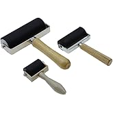 Rubber Brayer Roller Penseel Inkt Applicator Art Craft Olieverf Tool Met Antislip Plastic Handvat Voor Afdrukken Schilderij Stempelen