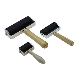 3 Pack Rubber Roller - Brayer Rollers with 3 Size