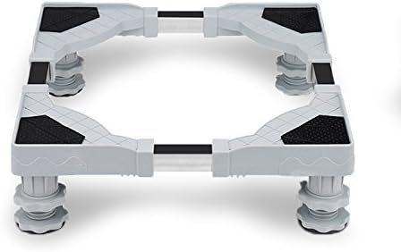 Lineito Adjustable Mobile Base Multi-functional Movable Base with 4 Strong Feet for Dryer,Washing Machine and Refrigerator(ABS)