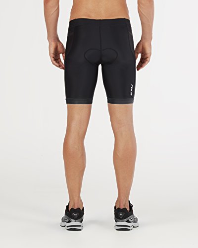 2XU Mens Active Tri Short, Black/Black, Medium - Thumbnail 3