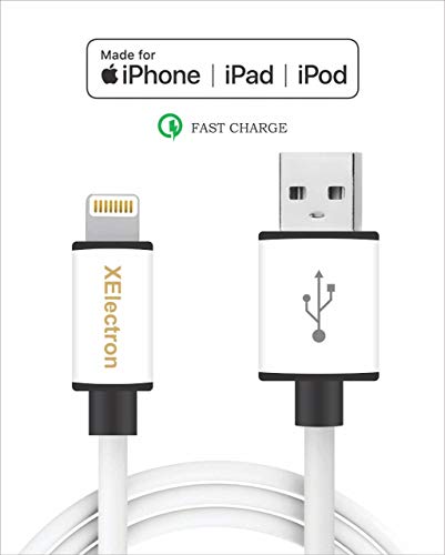 XElectron Fast Data Sync & Charging Cable for iPhone Devices (Pack of 1, White)