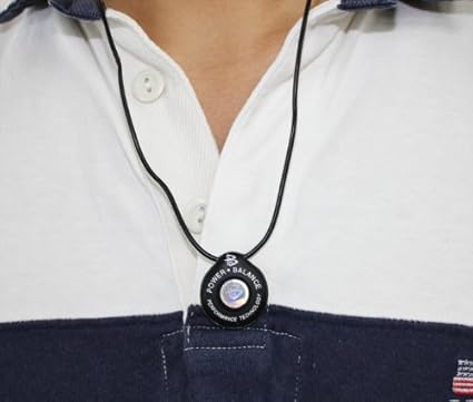 Amazon 正規品パワーバランスネックレス Powerbalance ホワイト ブラック Power Balance パワー バランス 磁気 チタン ゲルマニウムアクセサリー