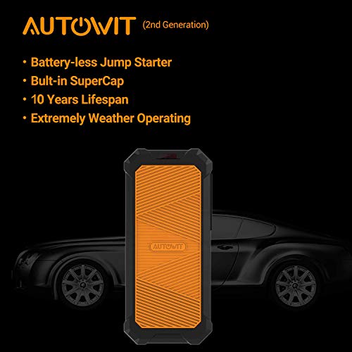 Autowit supercap 2 arrancador portátil sin batería de 12