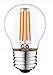 SleekLighting 4 Watt G16 E26 LED Filament Globe Light Bulb,Dimmble (35W Incandescent Replacement) Warm White 2700K - 4 pack