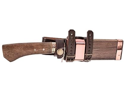 Jap. Jagdmesser, Damast, Eiche Jagd-/Outdoormesser