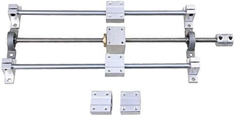 Mxfans Horizontal 8mm Lead Rod 200mm Optical Axis Dual Rail Bearing Set