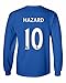 Tcamp Chelsea Shirt Eden Hazard #10 Jersey Men's Long Sleeve T-shirt