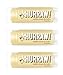 Hurraw! Vanilla Bean Lip Balm, 3 Pack: Organic, Certified Vegan, Cruelty and Gluten Free. Non-GMO, 100% Natural Ingredients. Bee, Shea, Soy and Palm Free. Made in USA